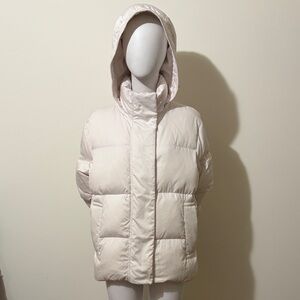 Made in Italy Women’s blush Pink Hooded Puffer down Jacket Size M